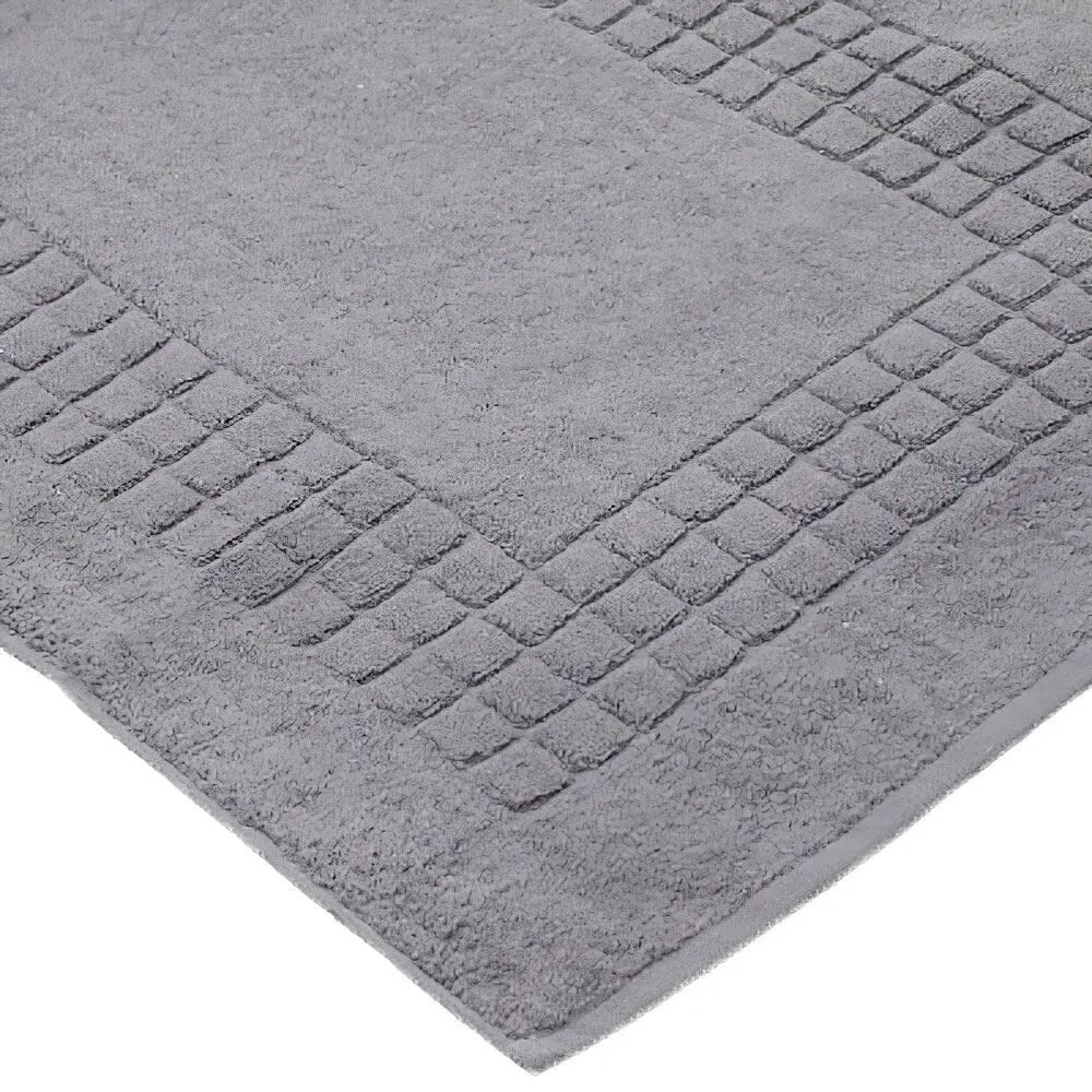 Luxury Supreme 100% Egyptian Cotton Bath Mat – Silver