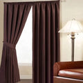 Faux Silk Thermal Blackout Curtains – Teal, Pencil Pleat, 46x54 Inch | Energy Saving & Light Blocking Drapes