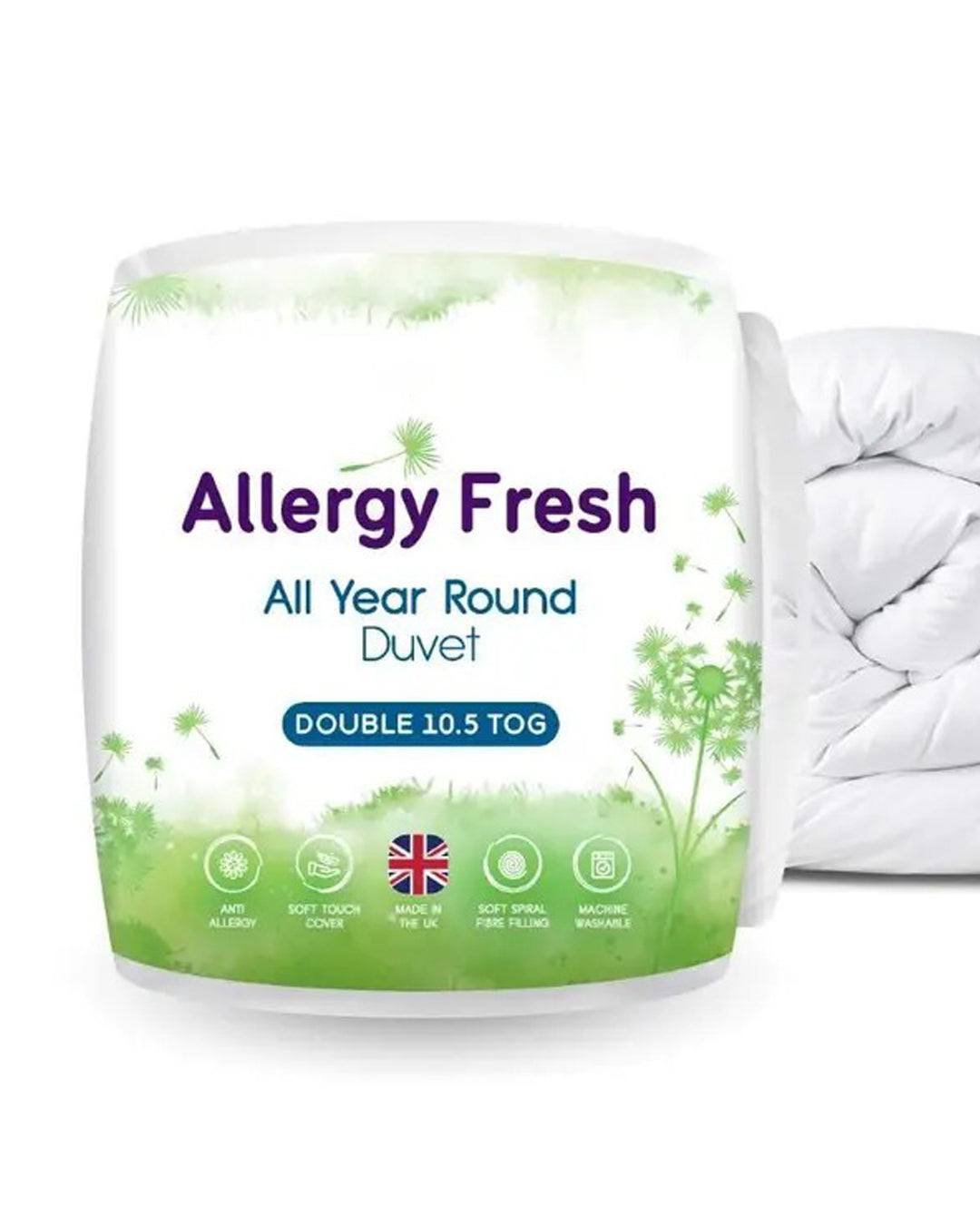 Allergy Fresh Anti-Allergy Hollowfibre Duvet 15 Tog – Super King Size, Hypoallergenic & Warm