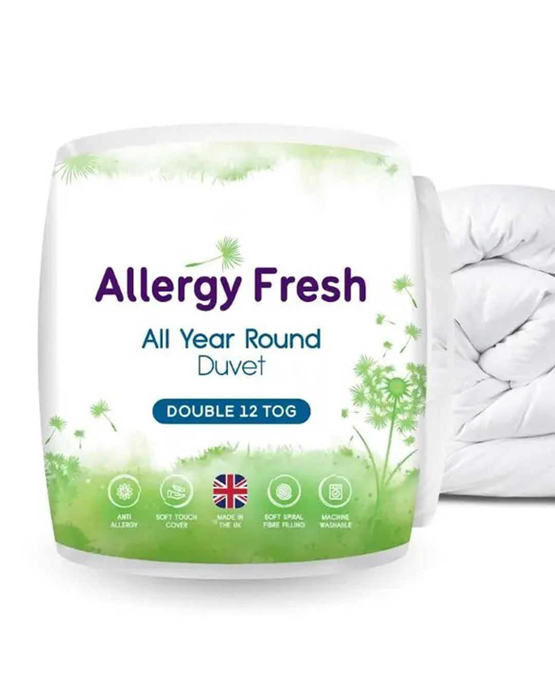Allergy Fresh Anti-Allergy Hollowfibre Duvet 15 Tog – Super King Size, Hypoallergenic & Warm