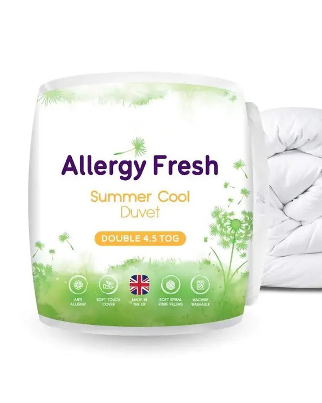 Allergy Fresh Anti-Allergy Hollowfibre Duvet 15 Tog – Super King Size, Hypoallergenic & Warm