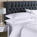 Blenheim Satin Stripe 100% Cotton Duvet Cover & Pillowcase Set – 200 Thread Count, Silver, Double