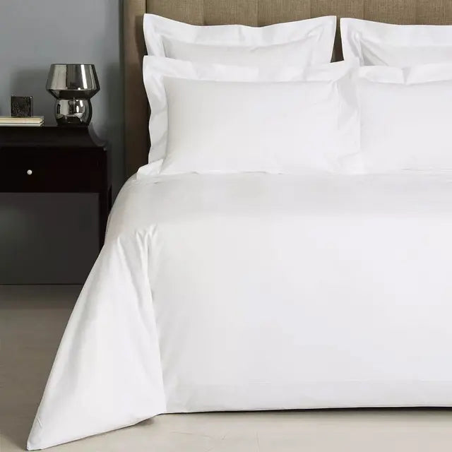 100% Egyptian Cotton 400 Thread Count Extra Deep Fitted Sheet – White, Double Bed, Soft & Luxury Bedding