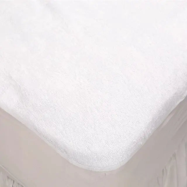 Terry Towelling Waterproof Mattress Protector – King Bed, Soft, Absorbent & Durable