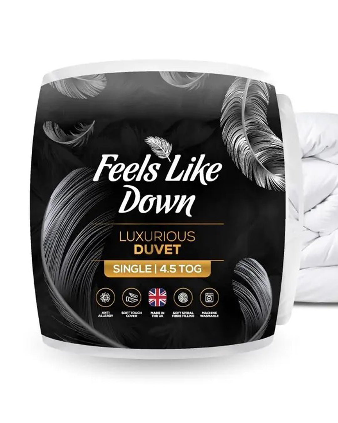 Luxurious Feels Like Down Microfibre Duvet – 15 Tog Extra Warm Super King Quilt