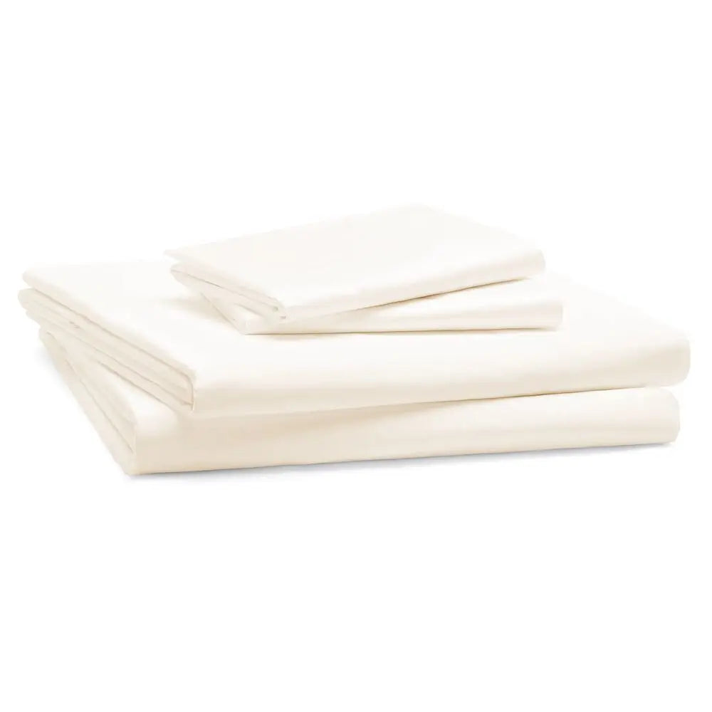 Polycotton Non-Iron Percale Duvet Cover Set – 180 Thread Count Bedding, Soft & Breathable