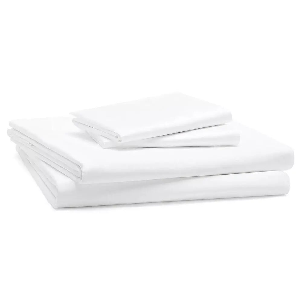 Polycotton Non-Iron Percale Duvet Cover Set – 180 Thread Count Bedding, Soft & Breathable